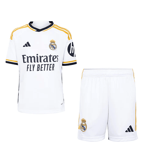 Conjunto Adidas Real Madrid Primeiro Equipamento 2023-2024