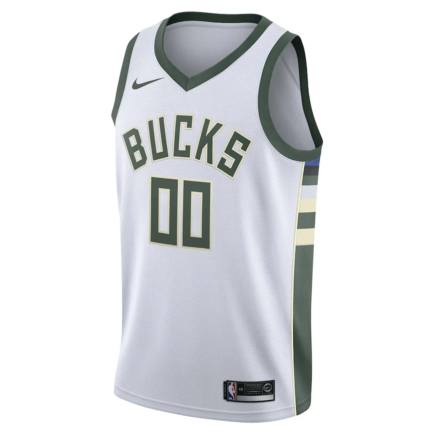 Camisola Nike Branca Milwaukee Bucks 1