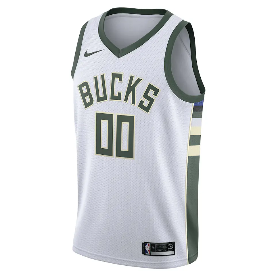 Camisola Nike Branca Milwaukee Bucks 1
