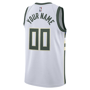 Camisola Nike Branca Milwaukee Bucks