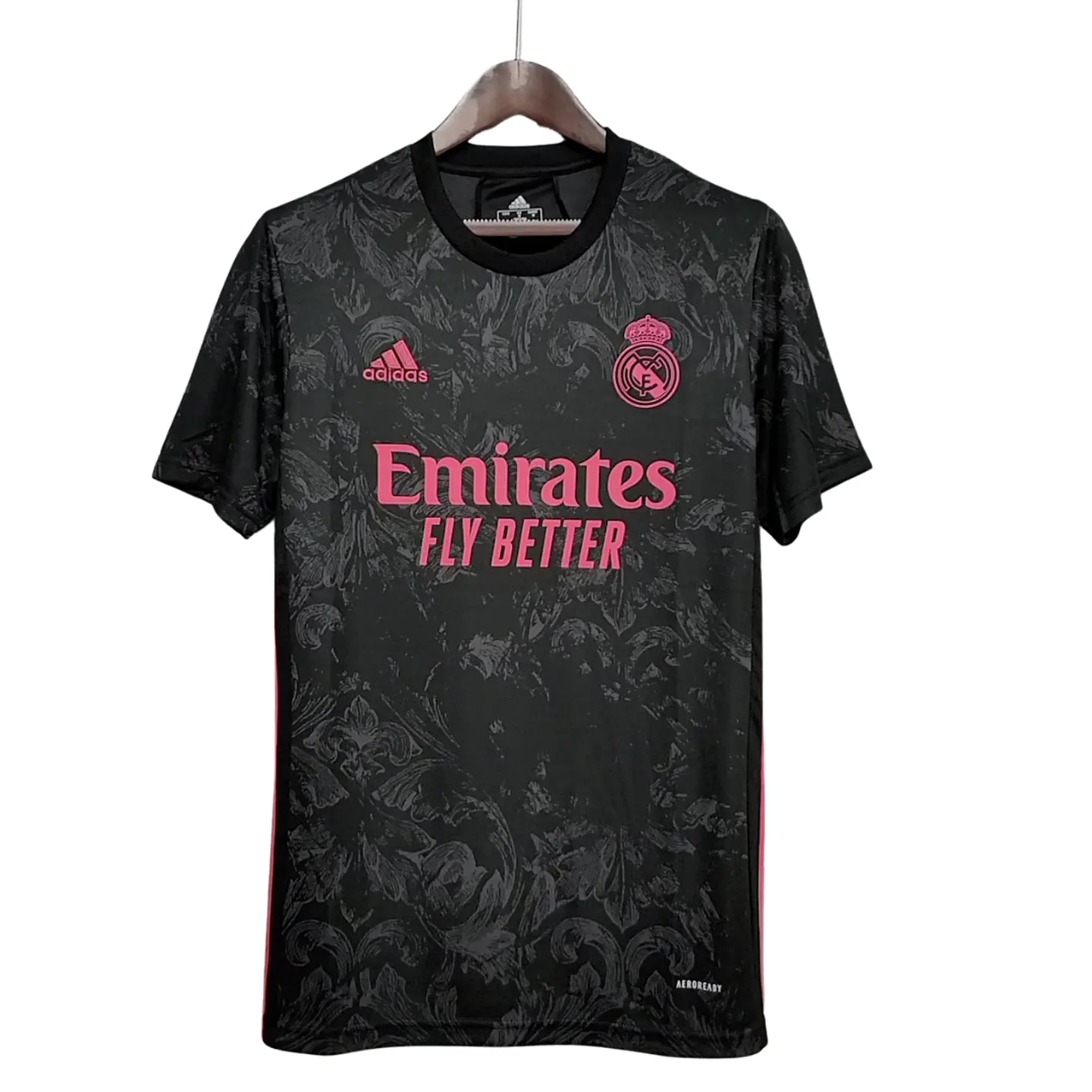 Camisola Adidas Alternativo Preto Real Madrid 20/21 Retro 1