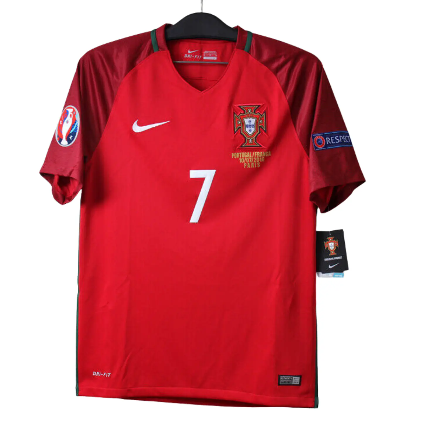 Camisola Nike Portugal 2016 Retro / Versão Final Euro 2016 3