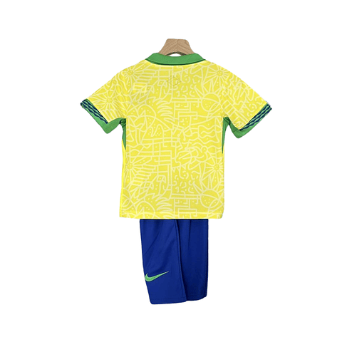Conjunto Nike Brasil Principal Equipamento 2024 Criança