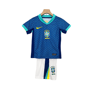 Conjunto Nike Brasil Alternativo Equipamento 2024 Criança