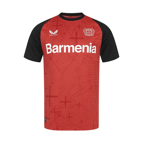 CAMISOLA CASTORE BAYER LEVERKUSEN PRIMEIRO EQUIPAMENTO 2024-2025