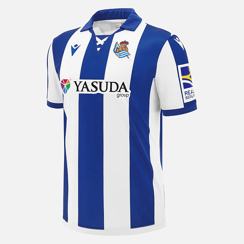 Camisola Macron Real Sociedad Primeiro Equipamento 2024-2025