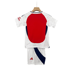 Conjunto Adidas Arsenal Primeiro Equipamento 2024-2025 Criança