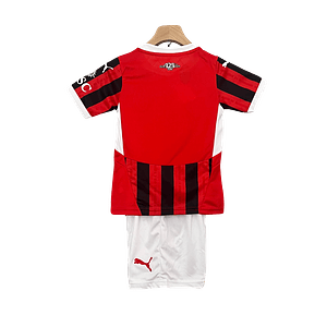 Conjunto Puma AC Milan Principal Equipamento 2024-2025 Criança