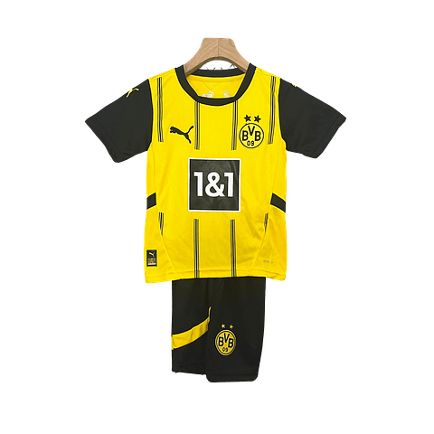Conjunto Puma Borussia Dortmund Principal Equipamento 2024-2025