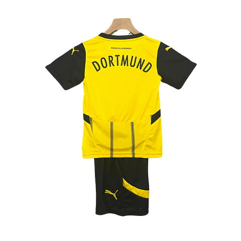 Conjunto Puma Borussia Dortmund Principal Equipamento 2024-2025