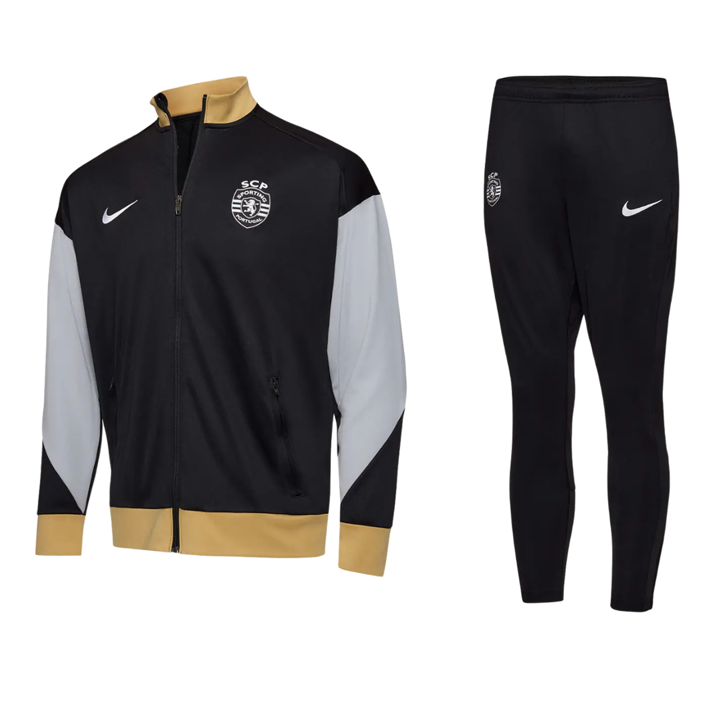 Conjunto Fato de Treino Sporting 2024/2025 - Preto/Dourado 1