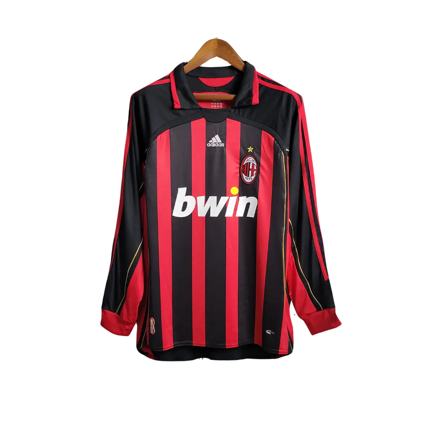 Camisola Milan Principal 06/07 Retro - Manga Comprida 1