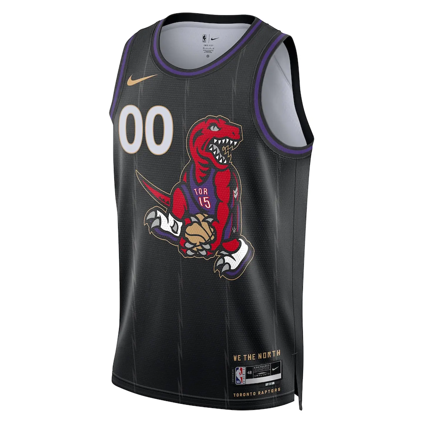 Camisola Nike Preta Dino Toronto Raptors  1
