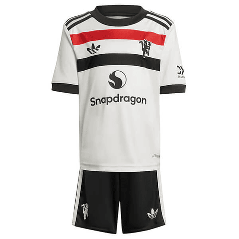Conjunto Adidas Manchester United Terceiro Equipamento 2024-2025 Criança