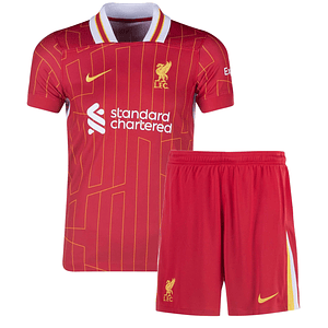 Conjunto Nike Liverpool Primeiro Equipamento 2024-2025 Criança