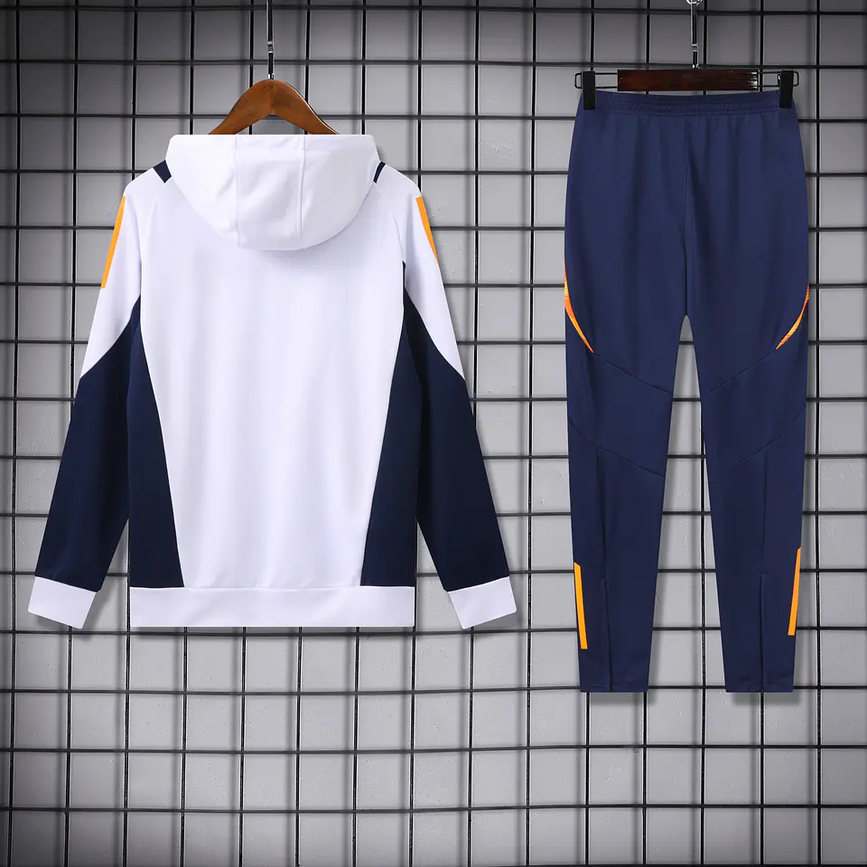 Conjunto Fato de Treino Real Madrid - Branco/Azul 3