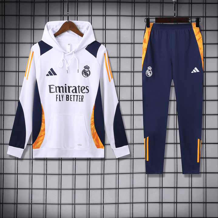 Conjunto Fato de Treino Real Madrid - Branco/Azul 4