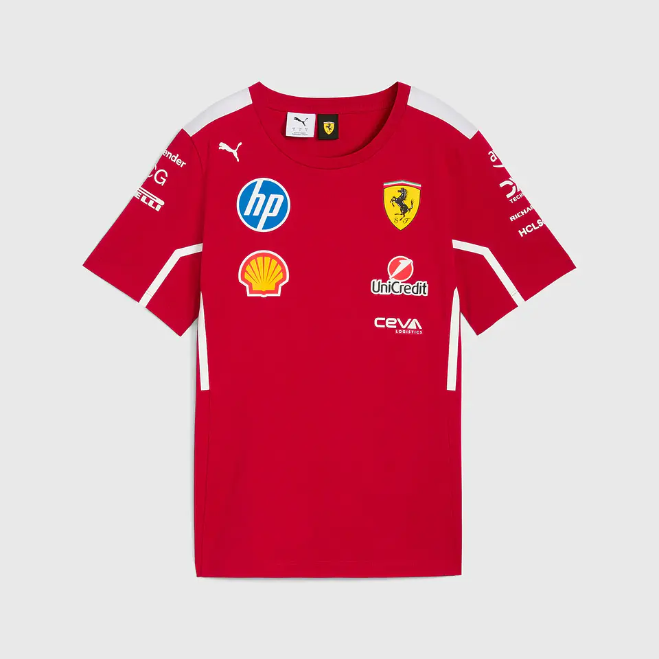 T-Shirt Equipa Ferrari 2025 1