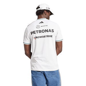 T-Shirt Equipa Mercedes 2025 - Branco