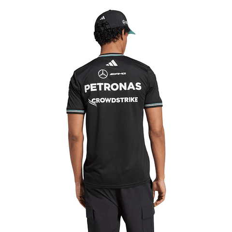 T-Shirt Equipa Mercedes 2025 - Preto