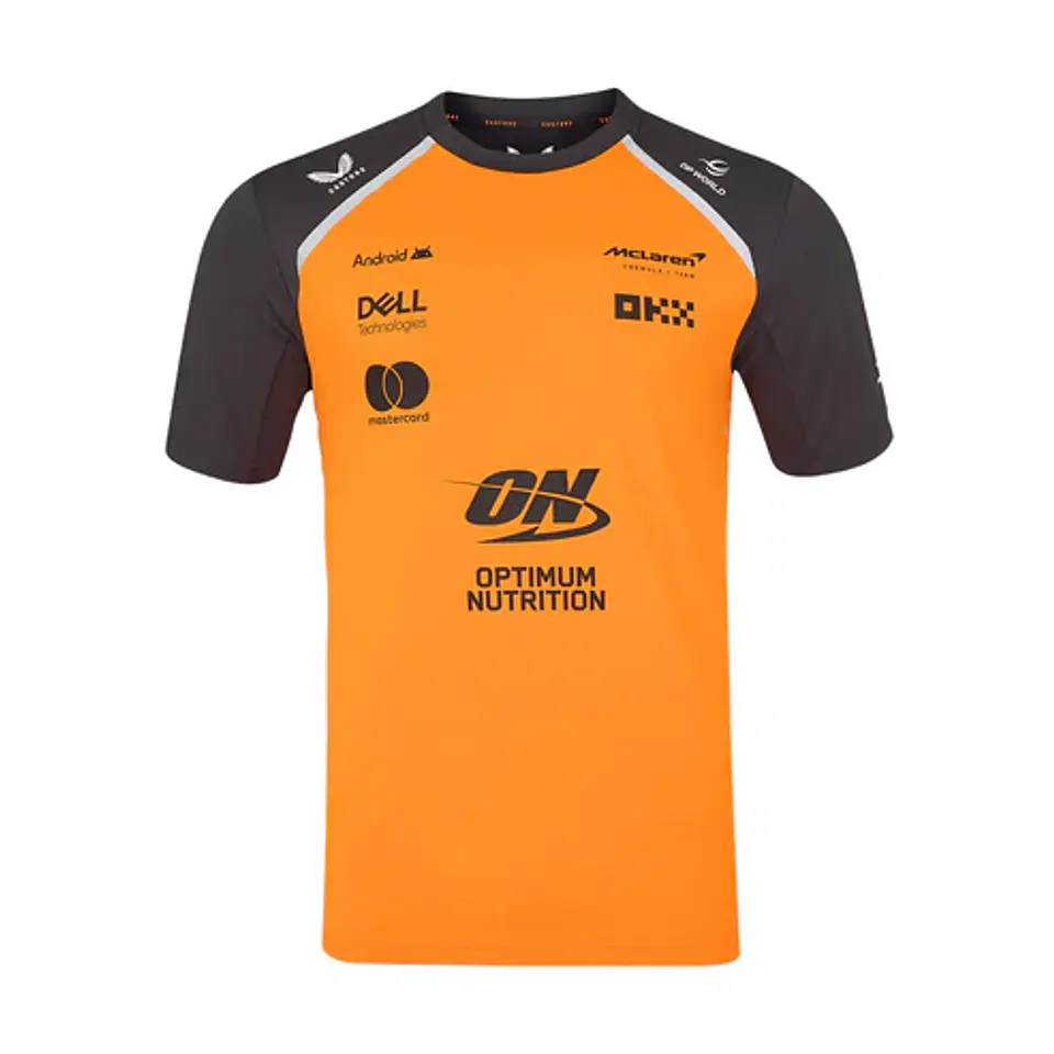 T-Shirt Equipa McLaren 2025 - Laranja 1