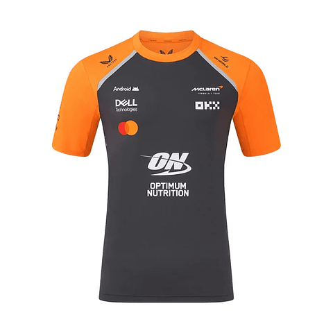 T-Shirt Equipa McLaren 2025 - Preta