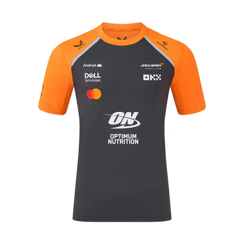 T-Shirt Equipa McLaren 2025 - Preta 1