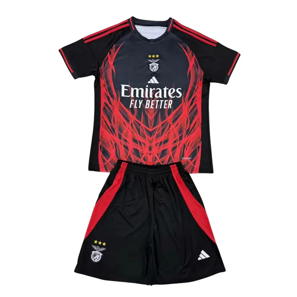 Conjunto SL Benfica Especial Equipamento 2024-2025 Criança  - Preta 1