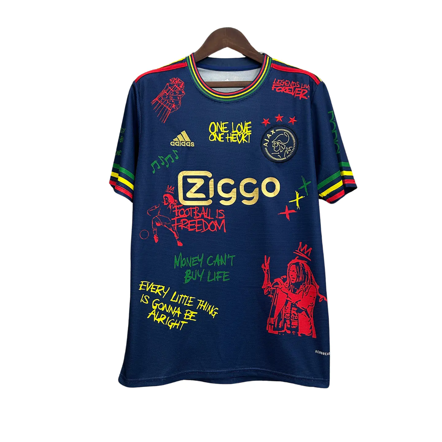 Camisola Ajax Bob Marley 24/25 - Azul 1