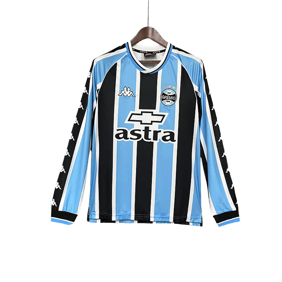 Camisola Grêmio Principal 2000 Manga Comprida - Retro  1