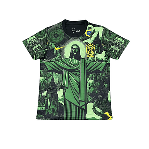 Camisola Brasil Edição Jesus 2025 Verde