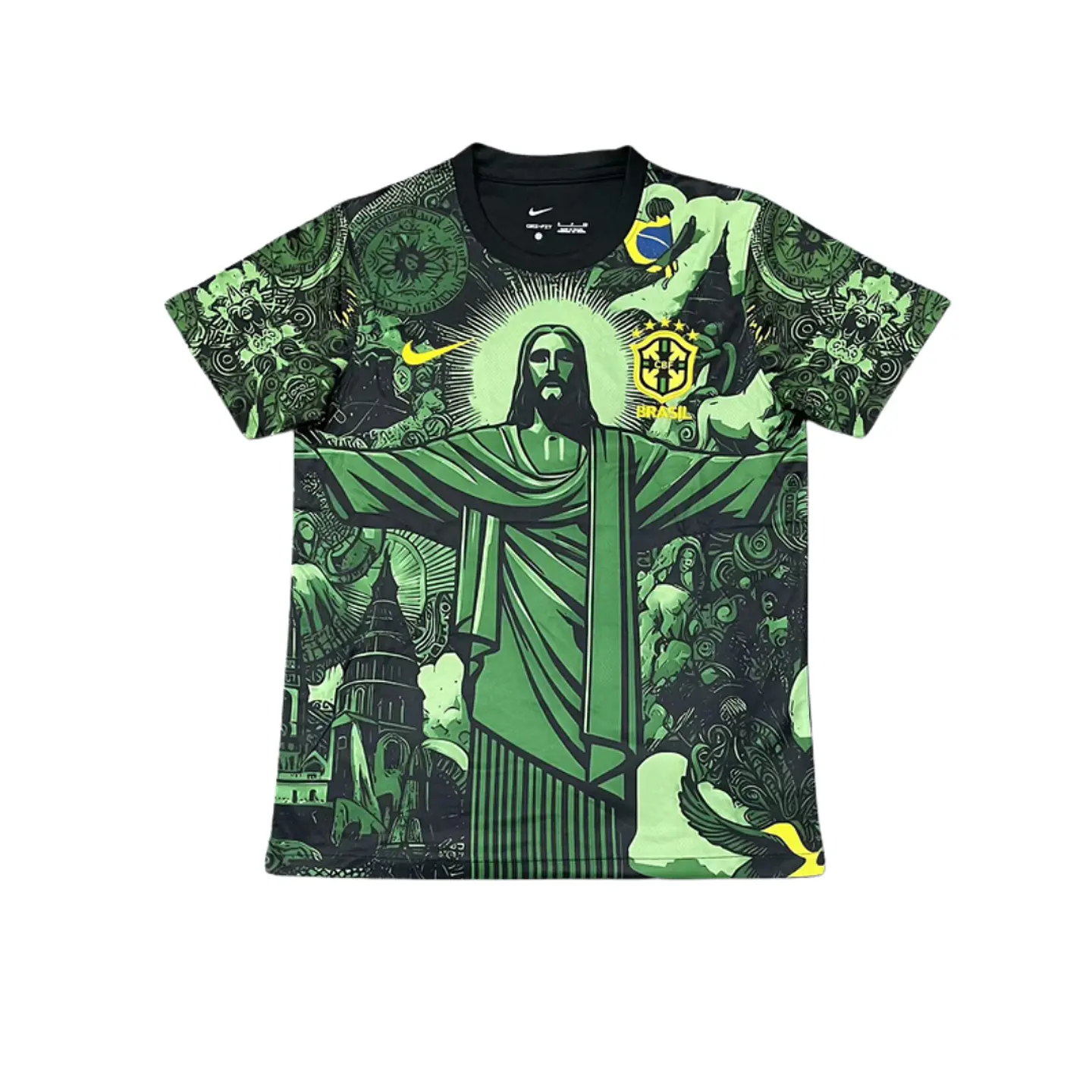 Camisola Brasil Edição Jesus 2025 Verde 1