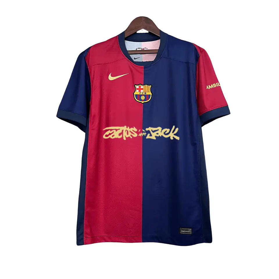 Camisola Barcelona Principal Equipamento X Travis Scott 24/25 1