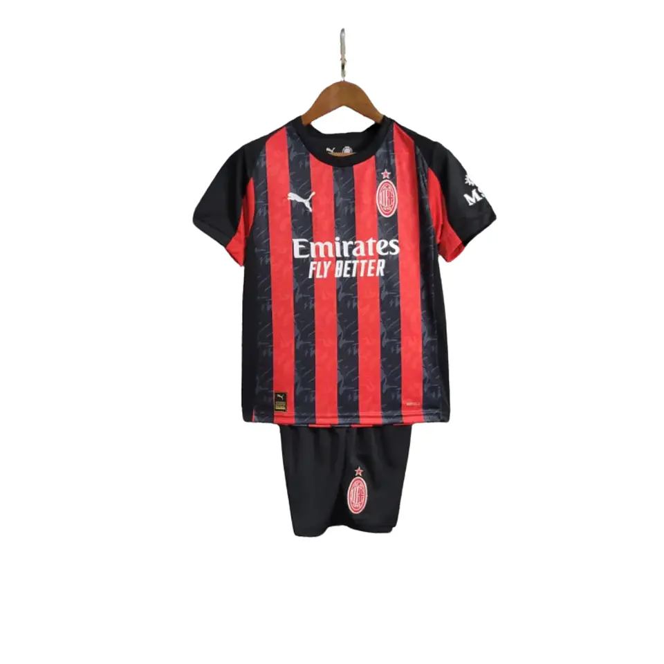 Conjunto AC Milan Equipamento Principal 25/26 - Criança 3