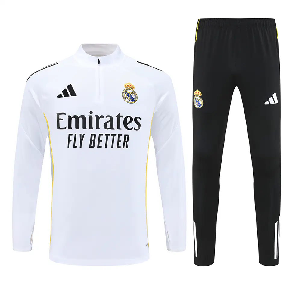 Conjunto Fato de Treino Real Madrid  25/26 - Branco 1