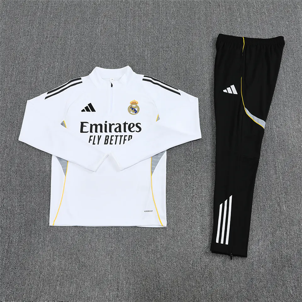 Conjunto Fato de Treino Real Madrid  25/26 - Branco 3