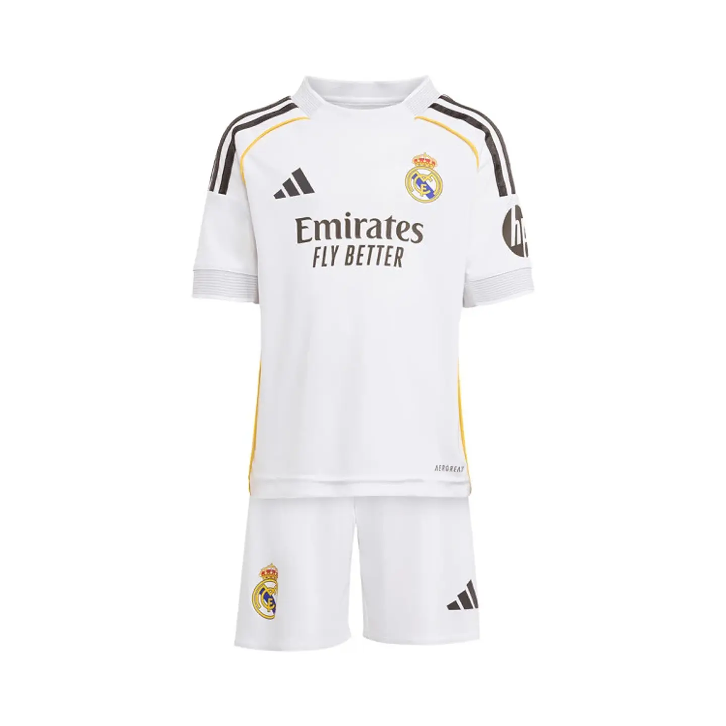 Conjunto Real Madrid Primeiro Equipamento 2025-2026 Criança 1