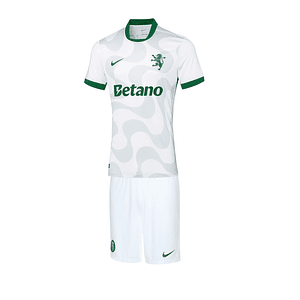 Conjunto Sporting CP Alternativo Equipamento 2025-2026 Criança 