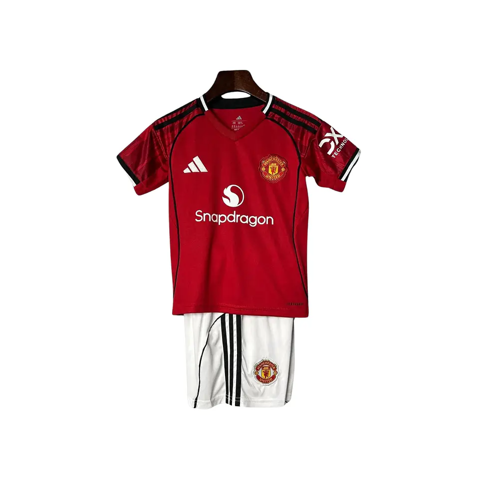 Conjunto Manchester United Primeiro Equipamento 25/26 Criança 1