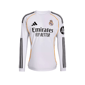 Camisola Real Madrid Principal Equipamento 25/26 - Manga Comprida