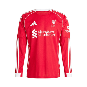 Camisola Liverpool FC Principal Equipamento 25/26 - Manga Comprida