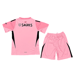 Conjunto SL Benfica Guarda-Redes Rosa 2025-2026 Criança 