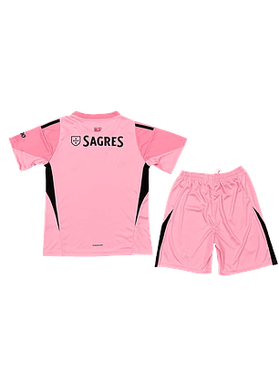 Conjunto SL Benfica Guarda-Redes Rosa 2025-2026 Criança 