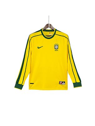 Camisola Brasil 1998 Manga Comprida