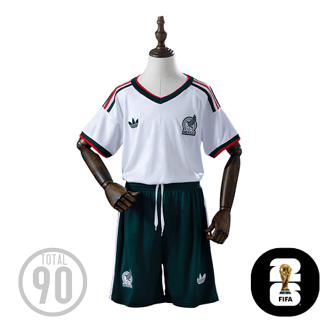 Conjunto México Alternativa Equipamento 2026 Criança 