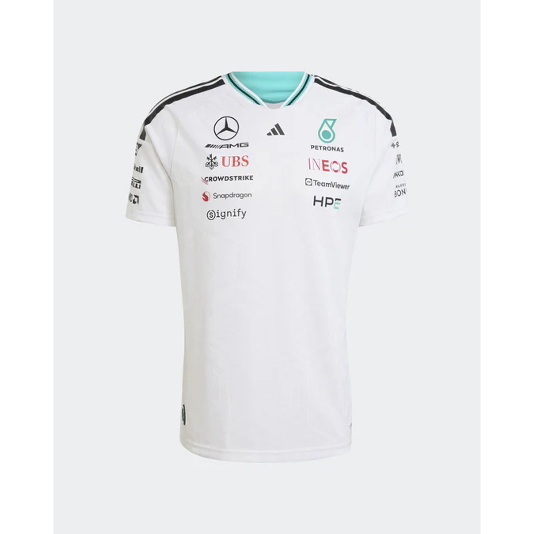 T-Shirt Condutor Mercedes 2026 - Branco 2