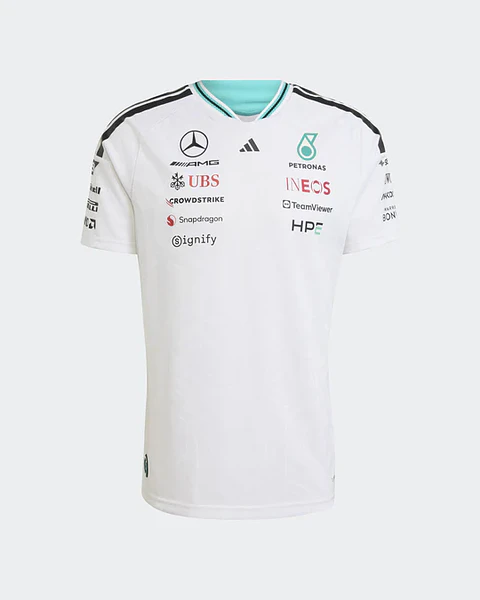 T-Shirt Condutor Mercedes 2026 - Branco