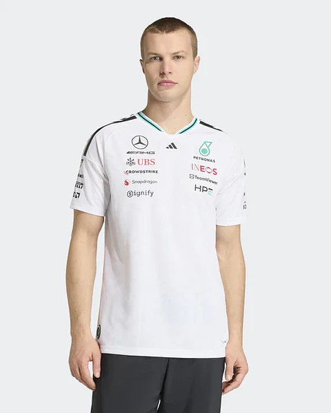 T-Shirt Condutor Mercedes 2026 - Branco