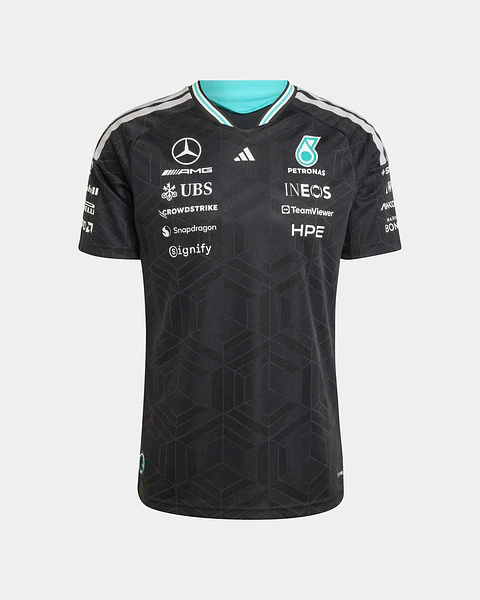 T-Shirt Equipa Mercedes 2026 - Preto 