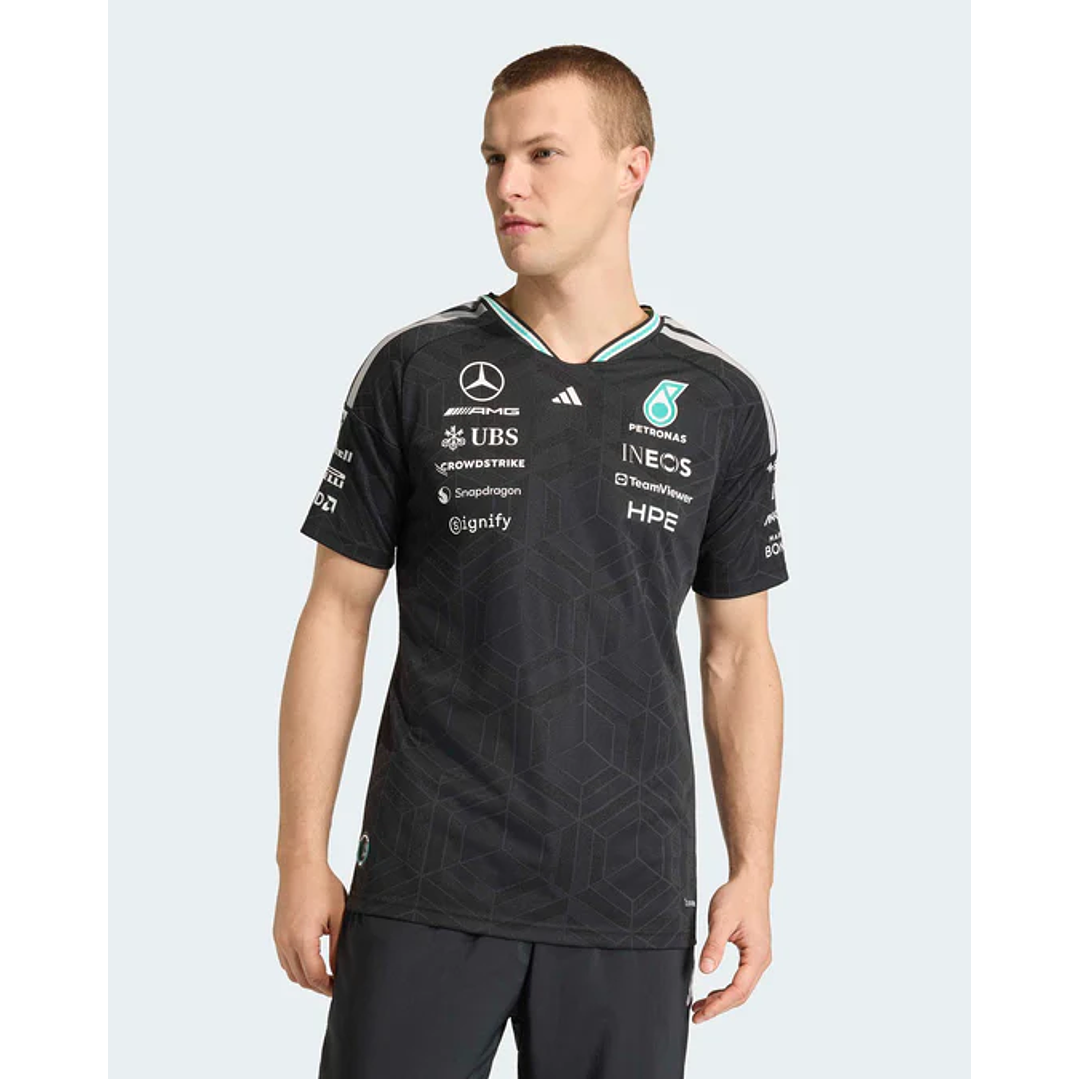 T-Shirt Equipa Mercedes 2026 - Preto  1